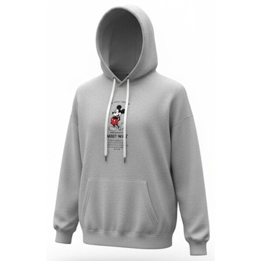 H&M Disney Mickey Mouse Grey Hoodie Small Long Sleeve True Original